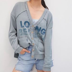 Pilcro varsity cardigan